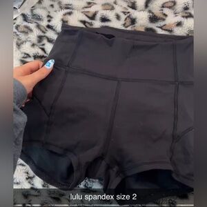 lululemon athletica Black Athletic Shorts